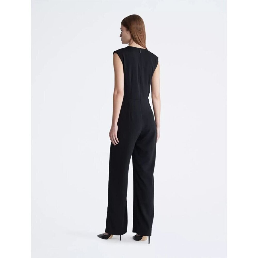 NEW! Calvin Klein Women's 14 Sleeveless Wrap Jumpsuit NWT  $139 - Picture 2 of 4